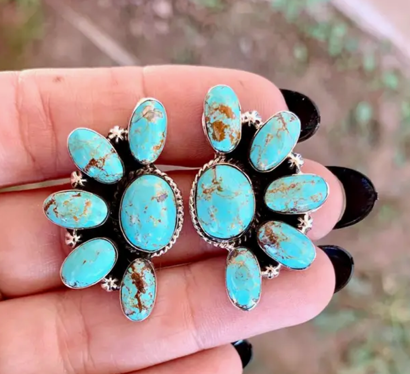 Oval Drop Earring