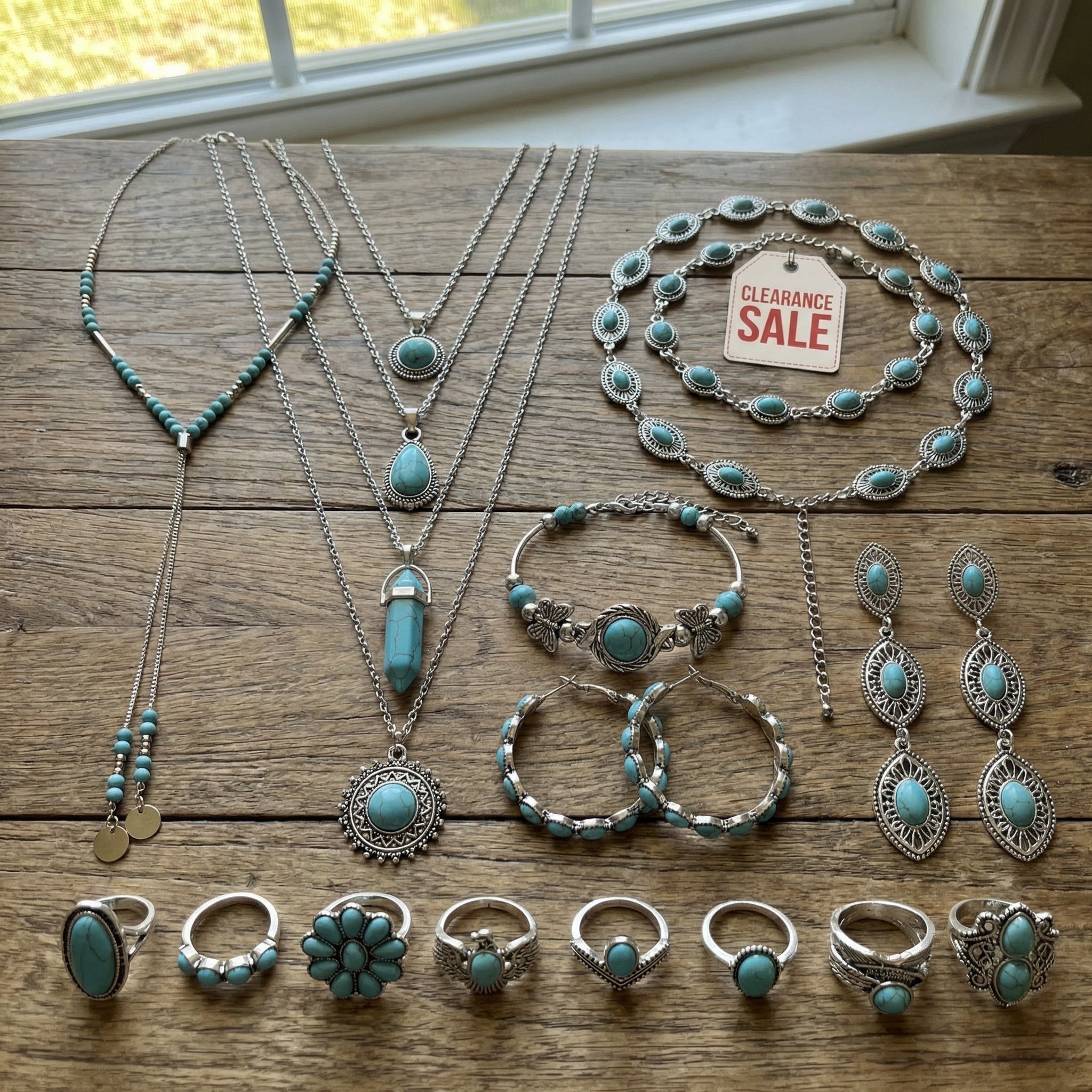 Blue Hawk 20pc Jewelry Set (Clearance Sale)